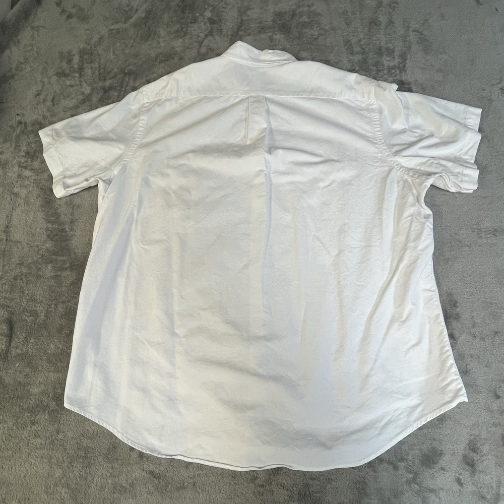 Ralph Lauren Shirt Men's XXL White Short Sleeve Classic Fit Cotton Button Down - Picture 3 of 6